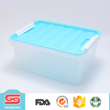 Multipurpose clear pp plastic large waterproof storage box for wholesale